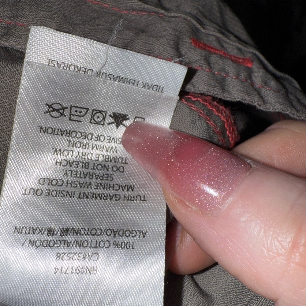 A|X Armani Exchange Short Sleeve Button-Down Shirt - Contrast Stitch - Size L - Picture 6 of 8